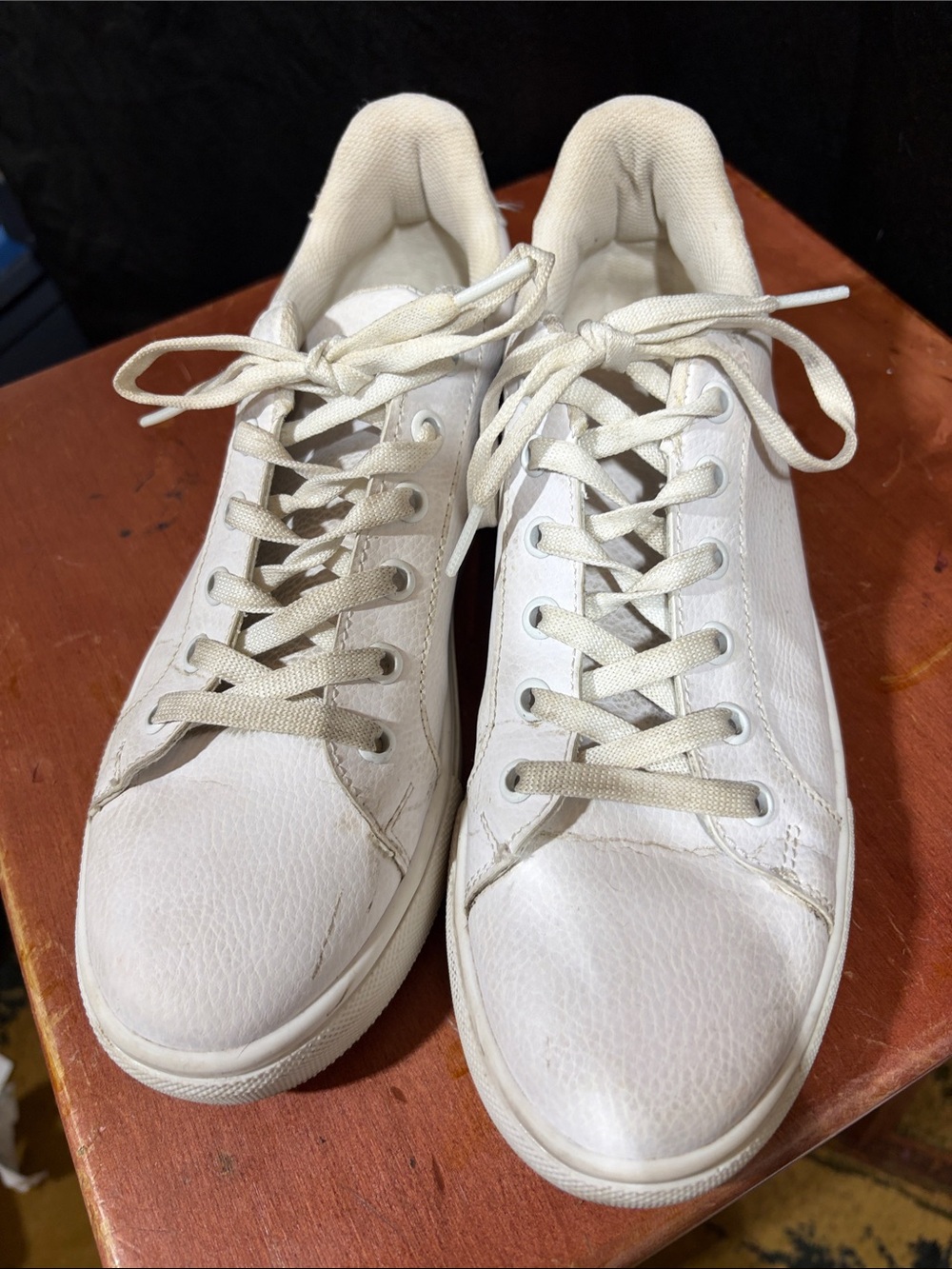 Cynthia Rowley White Low-Top Lace-Up Sneakers